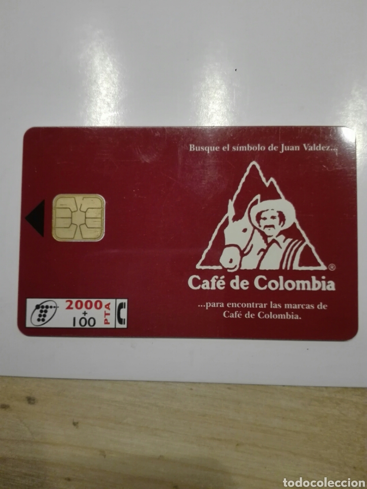 Cartes T&eacute;l&eacute;phoniques de collection: TARJETA TELEFONICA 2000 PESETAS CAFE DE COLOMBIA