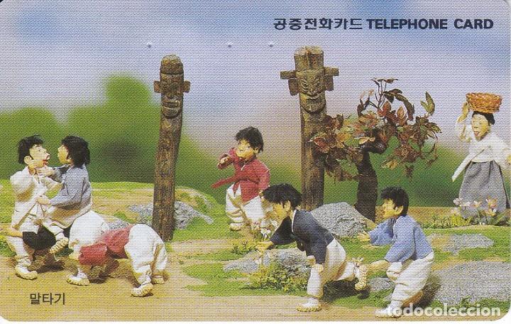 Tarjetas telef&oacute;nicas de colecci&oacute;n: TARJETA DE COREA DEL SUR DE UNOS MU&Ntilde;ECOS - Foto 1