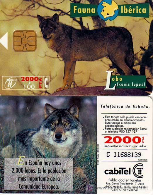 Tarjetas telef&oacute;nicas de colecci&oacute;n: TT USADA: 1996-04 LOBO - Foto 1