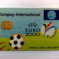 Tarjetas telefónicas de colección: TARJETA OFICIAL UEFA EUROCARD 2000,EUROPAY INTERNATIONAL,UEFA 1994.. Lote 215104876