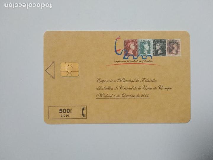 Tarjetas telef&oacute;nicas de colecci&oacute;n: TARJETA TELEFONICA DE ESPA&Ntilde;A USADA P - 443 EXPO FILAT. MUNDIAL 10/00