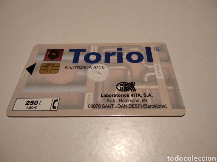 Tarjetas telef&oacute;nicas de colecci&oacute;n: Tarjeta telef&oacute;nica TORIOL - Foto 1