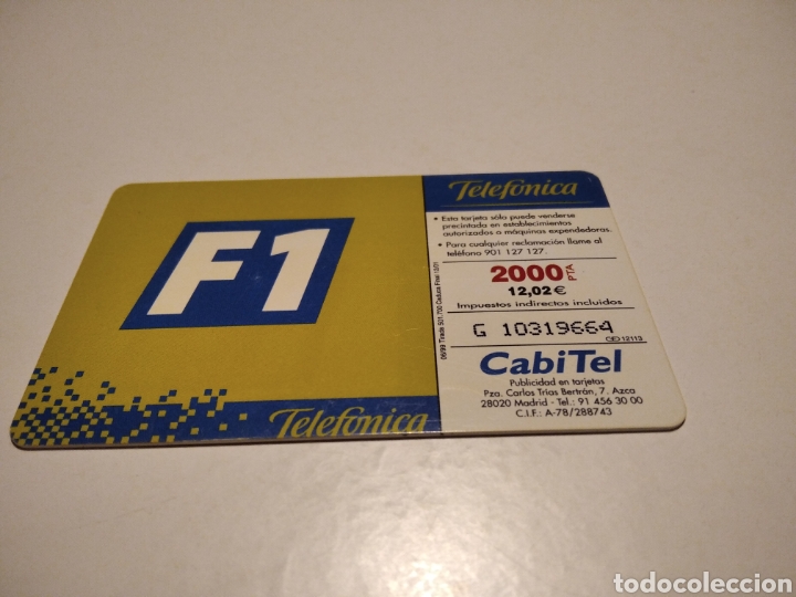 Tarjetas telef&oacute;nicas de colecci&oacute;n: Formula 1 - Foto 2
