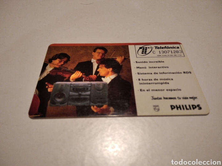 Tarjetas telef&oacute;nicas de colecci&oacute;n: Tarjeta telef&oacute;nica Philips - Foto 2