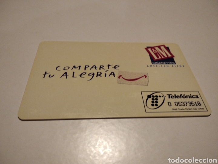 Tarjetas telef&oacute;nicas de colecci&oacute;n: L&M - Foto 2