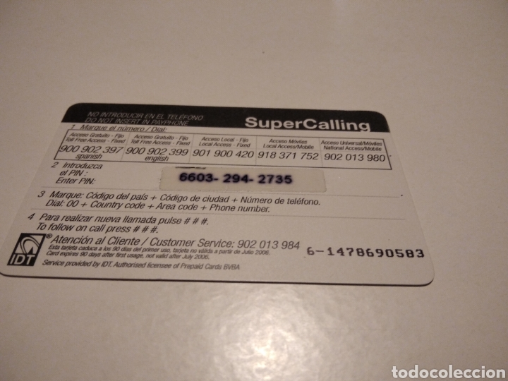 Tarjetas telef&oacute;nicas de colecci&oacute;n: S&uacute;per Call - Foto 2