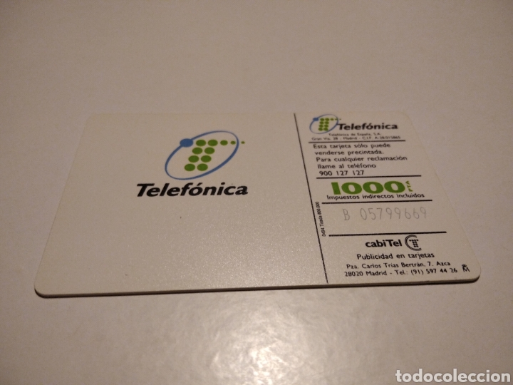 Tarjetas telef&oacute;nicas de colecci&oacute;n: T telef&oacute;nica - Foto 2
