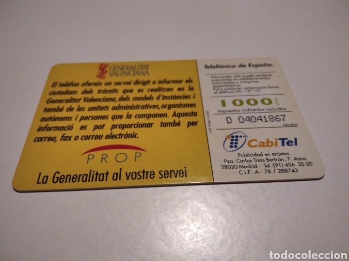 Tarjetas telef&oacute;nicas de colecci&oacute;n: Telefon prop - Foto 2