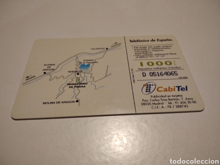 Tarjetas telef&oacute;nicas de colecci&oacute;n: Monasterio de piedra - Foto 2