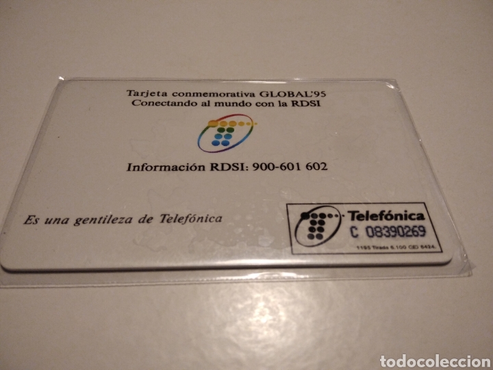 Tarjetas telef&oacute;nicas de colecci&oacute;n: Global 95 - Foto 2