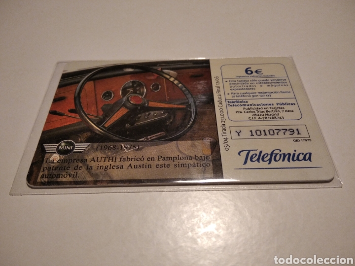 Tarjetas telef&oacute;nicas de colecci&oacute;n: Coches con encanto mini - Foto 2