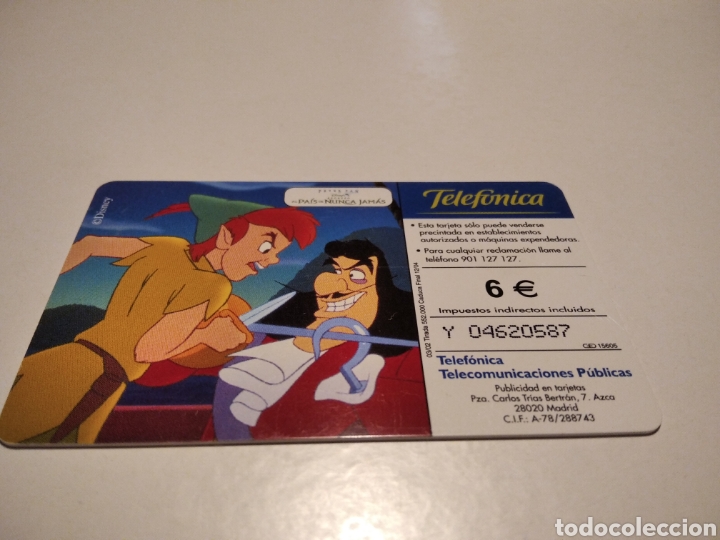 Tarjetas telef&oacute;nicas de colecci&oacute;n: P&eacute;ter Pan - Foto 2
