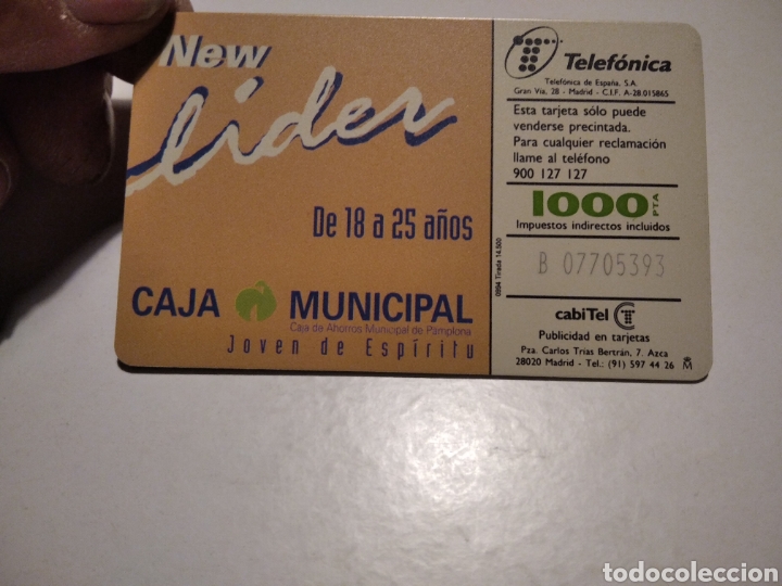 Tarjetas telef&oacute;nicas de colecci&oacute;n: Tarjeta telef&oacute;nica Navarra - Foto 2