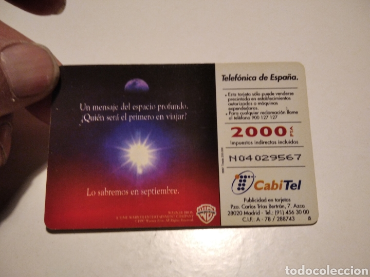 Tarjetas telef&oacute;nicas de colecci&oacute;n: Tarjeta contact - Foto 2