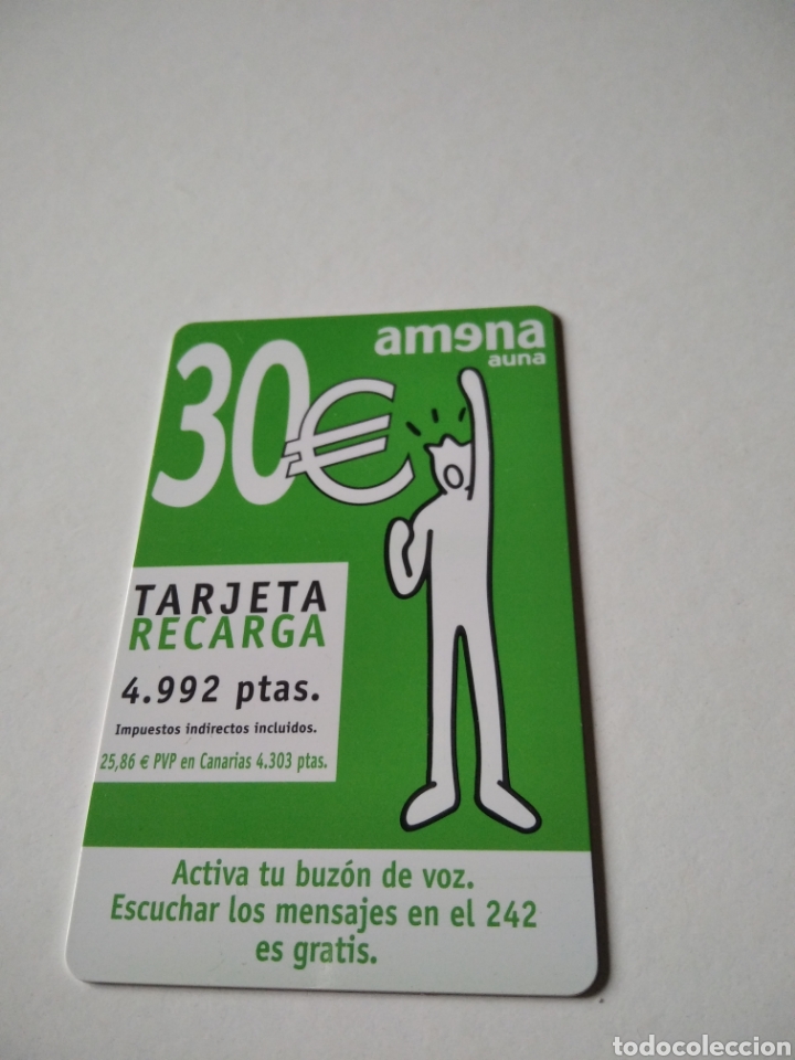 Tarjetas telef&oacute;nicas de colecci&oacute;n: Tarjeta telef&oacute;nica amena - Foto 1