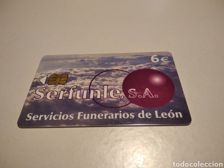 Tarjetas telef&oacute;nicas de colecci&oacute;n: Serfunle, servicios funerarios de Le&oacute;n - Foto 1