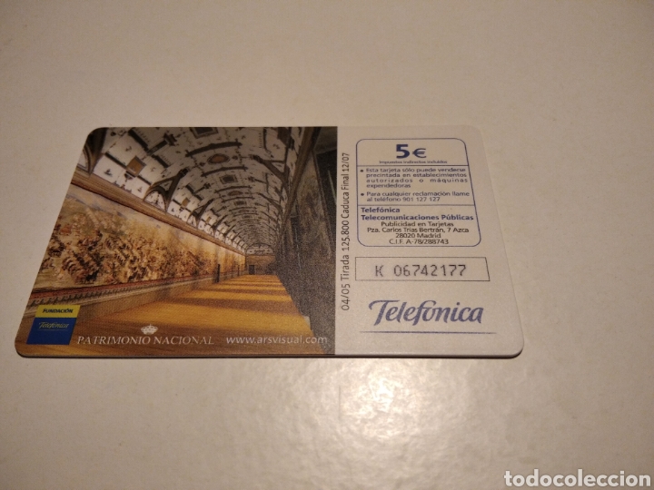Tarjetas telef&oacute;nicas de colecci&oacute;n: Monasterio del Escorial - Foto 2