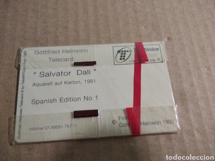 Tarjetas telef&oacute;nicas de colecci&oacute;n: Tarjeta telef&oacute;nica DALI - Foto 2