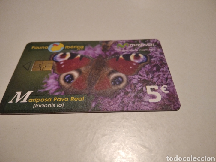 Tarjetas telef&oacute;nicas de colecci&oacute;n: Mariposa pavo real - Foto 1