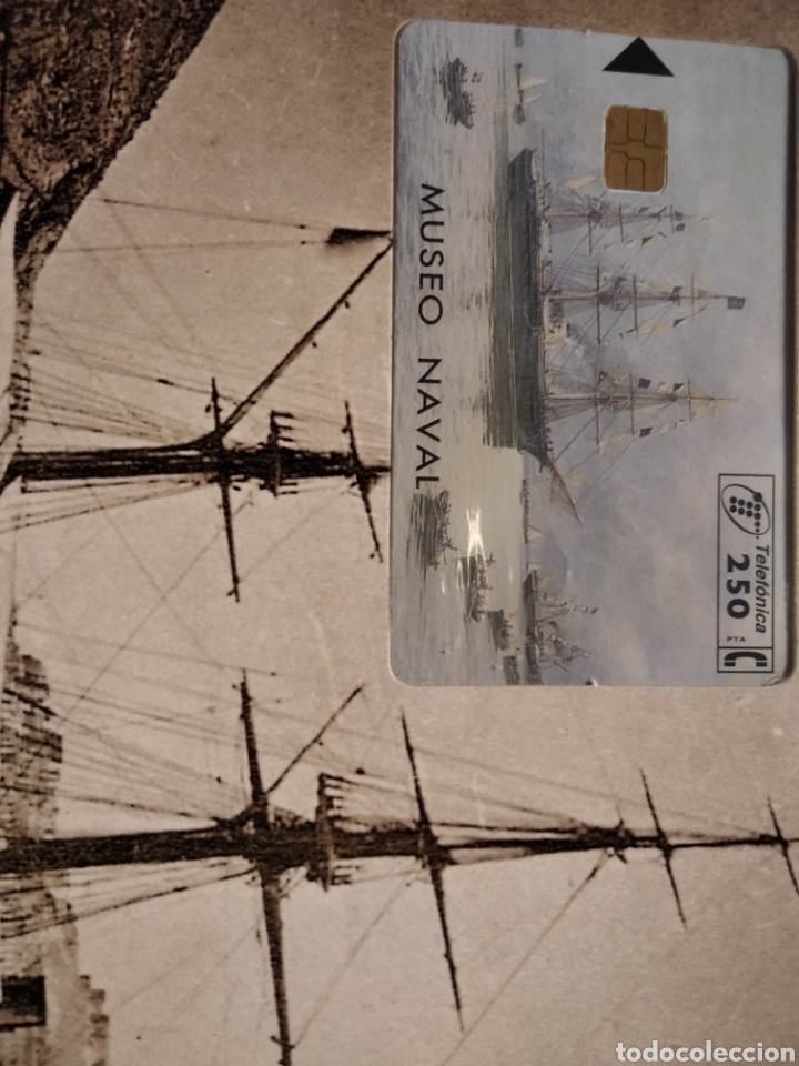 Tarjetas telef&oacute;nicas de colecci&oacute;n: Tarjeta telef&oacute;nica folder museo naval - Foto 2