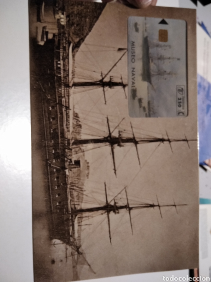 Tarjetas telef&oacute;nicas de colecci&oacute;n: Tarjeta telef&oacute;nica folder museo naval - Foto 1