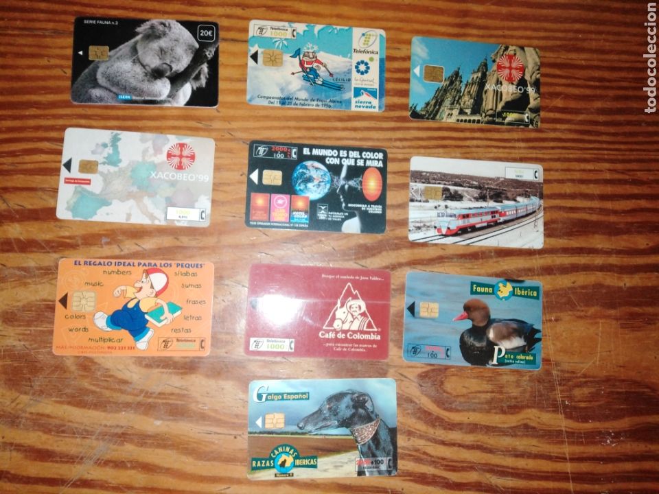 Sammlung von Telefonkarten: Lote 10 tarjetas de telefon&iacute;a
