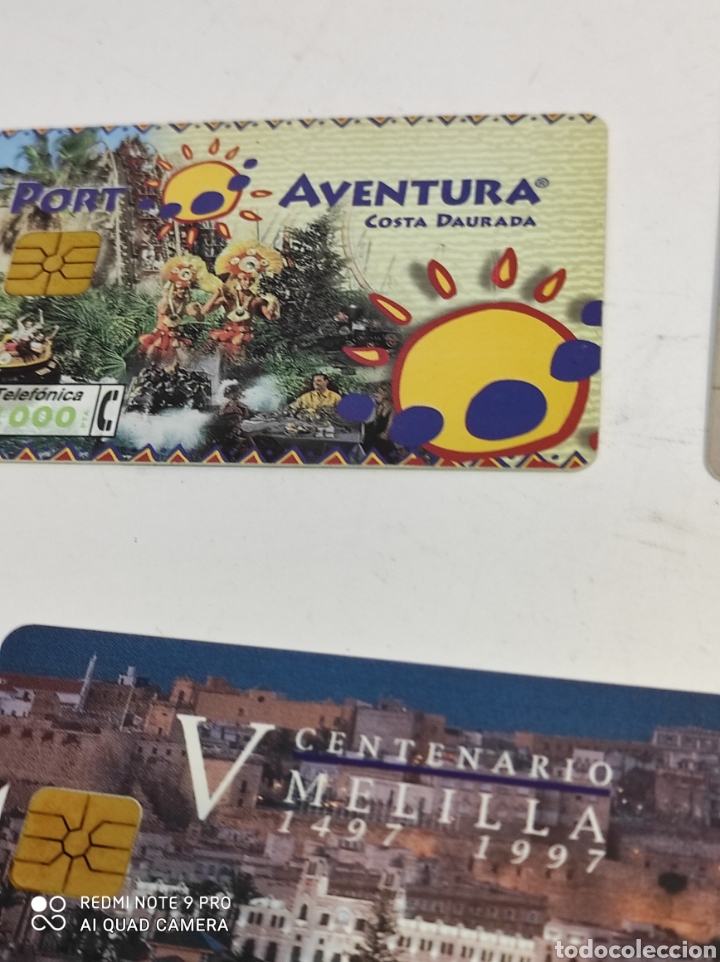 Tarjetas telef&oacute;nicas de colecci&oacute;n: Cinco tarjetas telef&oacute;nicas. - Foto 2