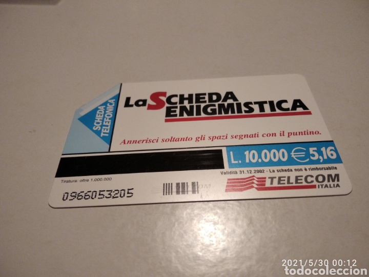 Tarjetas telef&oacute;nicas de colecci&oacute;n: La scheda enigmistica - Foto 2