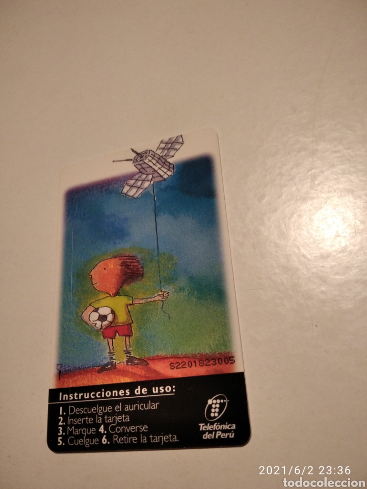 Tarjetas telef&oacute;nicas de colecci&oacute;n: Tarjeta telef&oacute;nica Per&uacute; satelite - Foto 2