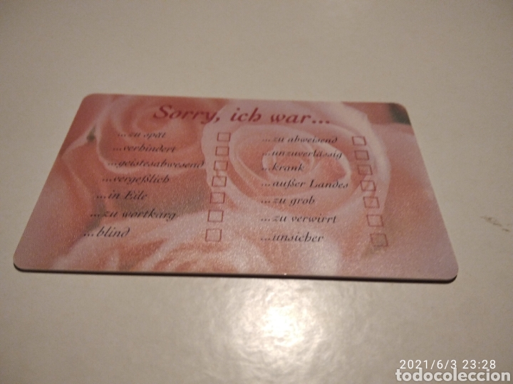 Tarjetas telef&oacute;nicas de colecci&oacute;n: Tarjeta telef&oacute;nica Rosa - Foto 2