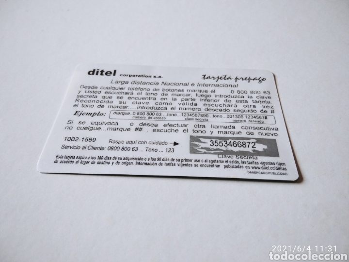 Tarjetas telef&oacute;nicas de colecci&oacute;n: Tarjeta telef&oacute;nica prepago Per&uacute; - Foto 2