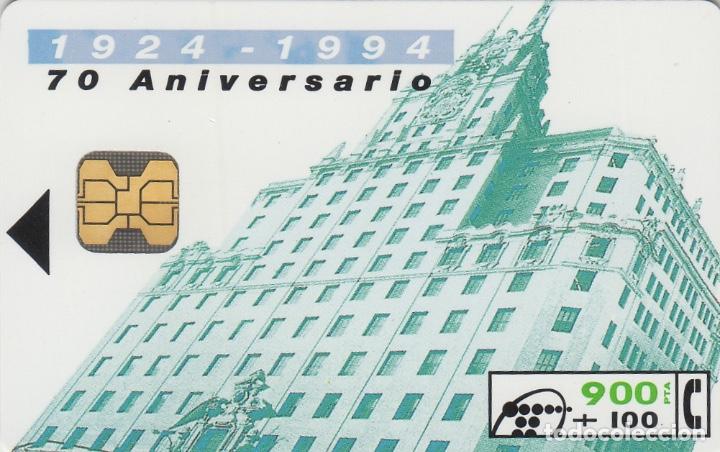 Tarjetas telef&oacute;nicas de colecci&oacute;n: ref 105 EDIFICIO TELEFONICA , 70 ANIVERSARIO .TARJETAS TELEFONICA - Foto 1