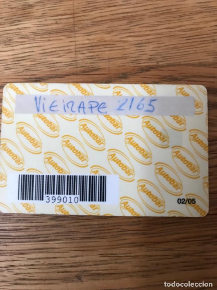 Tarjetas telef&oacute;nicas de colecci&oacute;n: Tarjeta Autobar - Foto 2
