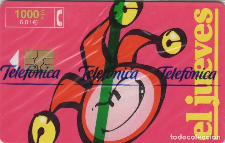Tarjetas telef&oacute;nicas de colecci&oacute;n: ref 123 EL JUEVES , PRECINTADA .TARJETAS TELEFONICA - Foto 1