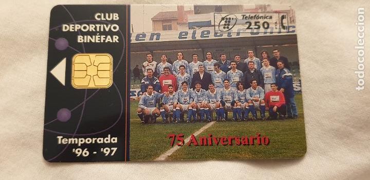 Sammlung von Telefonkarten: CLUB DEPORTIVO BINEFAR TEMPORADA 96 97 3/97 6500 TARJETA TELEFONICA
