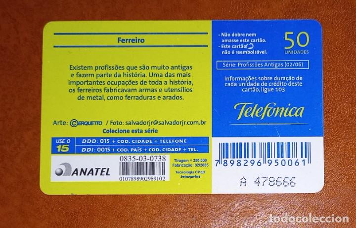 Tarjetas telef&oacute;nicas de colecci&oacute;n: Tarjeta telefonica do Brasil - Foto 2