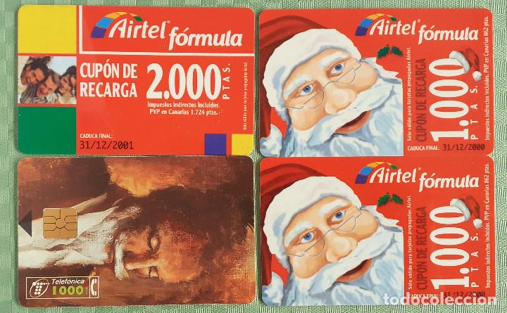 Tarjetas telef&oacute;nicas de colecci&oacute;n: tarjetas prepago Airtel y Telef&oacute;nica - Foto 1