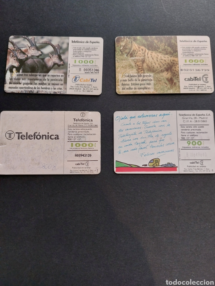 Tarjetas telef&oacute;nicas de colecci&oacute;n: Cuatro Tarjetas telef&oacute;nicas - Foto 2