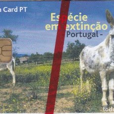 Tarjetas telefónicas de colección: TARJETA DE PORTUGAL DE UN ASNO (BURRO-MULO) NUEVA-MINT. Lote 402174704