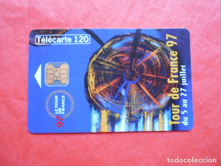 Cart&otilde;es de telefone de cole&ccedil;&atilde;o: TARGETA TELEFONICA TELECARTE 50 TOUR DE FRANCIA 97