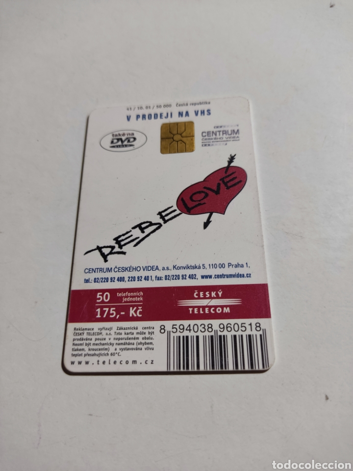 Tarjetas telef&oacute;nicas de colecci&oacute;n: Tarjeta telef&oacute;nica Rep&uacute;blica Checa - Foto 1