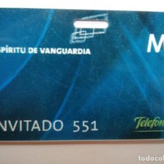 Tarjetas telefónicas de colección: TARJETA DE TELEFONICA (M) DE INVITADO Nº551,ESPIRITU DE VANGUARDIA,MADRID 2007.. Lote 360962025