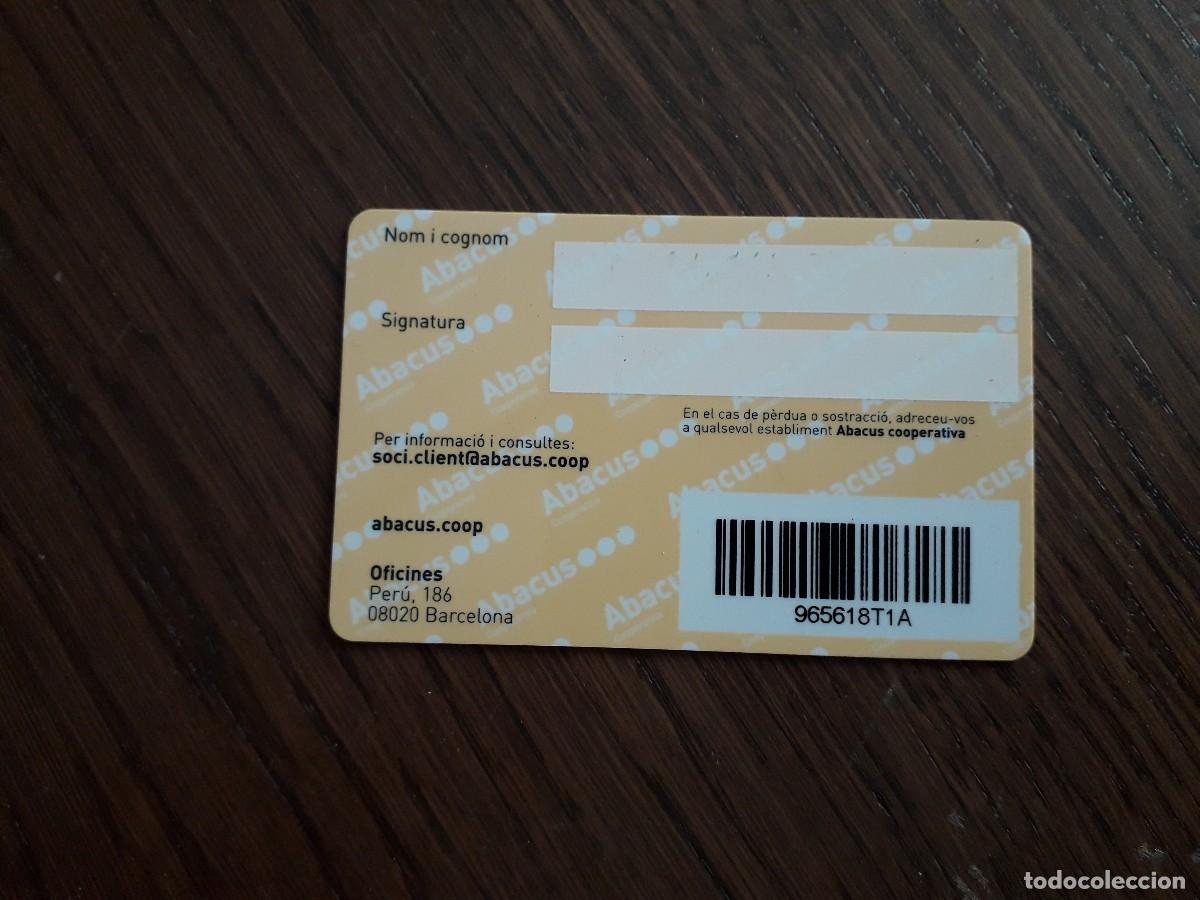 Tarjetas telef&oacute;nicas de colecci&oacute;n: tarjeta de cliente cooperativa Abacus. - Foto 2