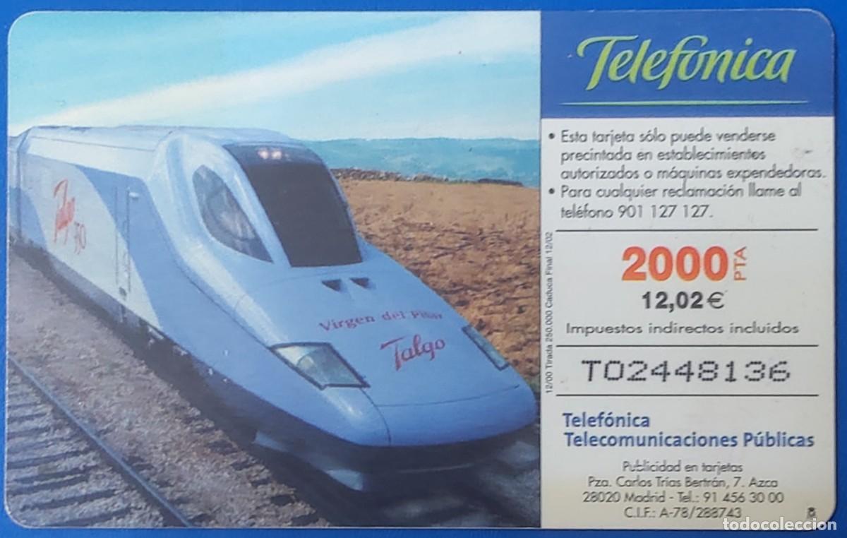 Tarjetas telef&oacute;nicas de colecci&oacute;n: Talgo 350 - Foto 2