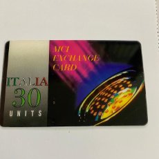 Tarjetas telefónicas de colección: CARTA TELEFONICA MCI EXCHANGE CARD (ITALIA) 30 UNITS INTERCOM SRL - INTERCOM SRL. Lote 401992484