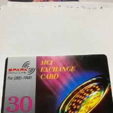 Tarjetas telefónicas de colección: CARTA TELEFONICA MCI EXCHANGE CARD (SPARK) 30 UNITS INTERCOM SRL - INTERCOM SRL. Lote 401992644