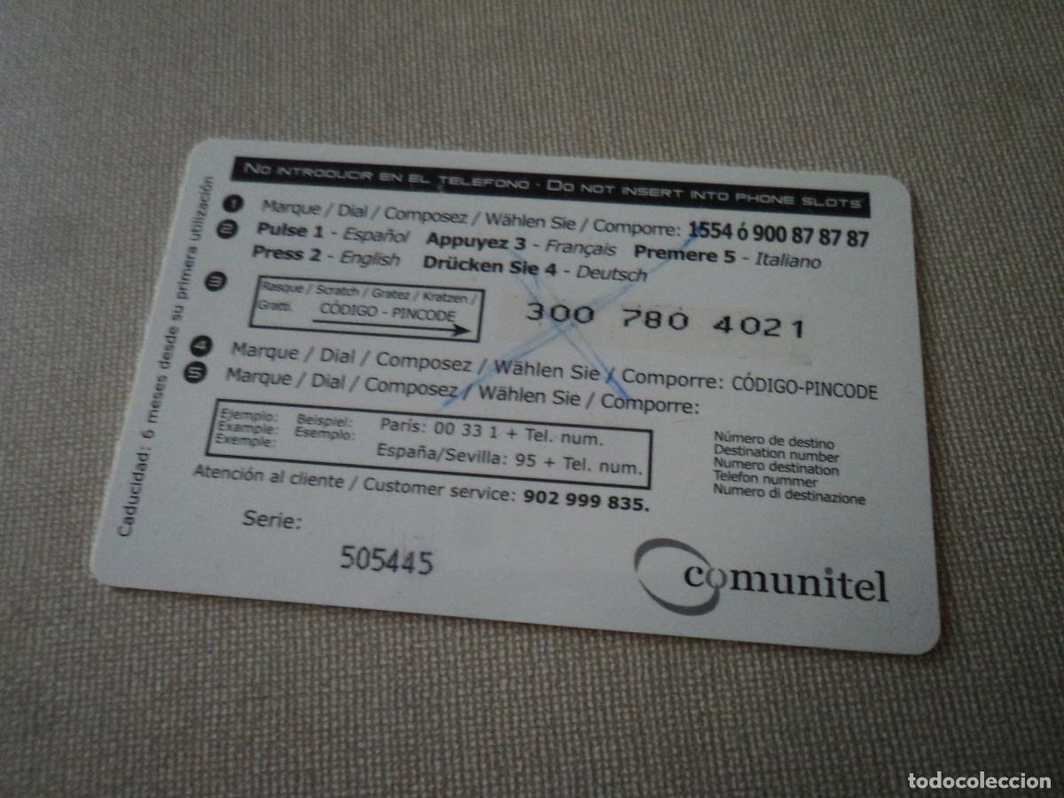 Tarjetas telef&oacute;nicas de colecci&oacute;n: TARJETA TELEFONICA, COMUNITEL 15 E - Foto 2
