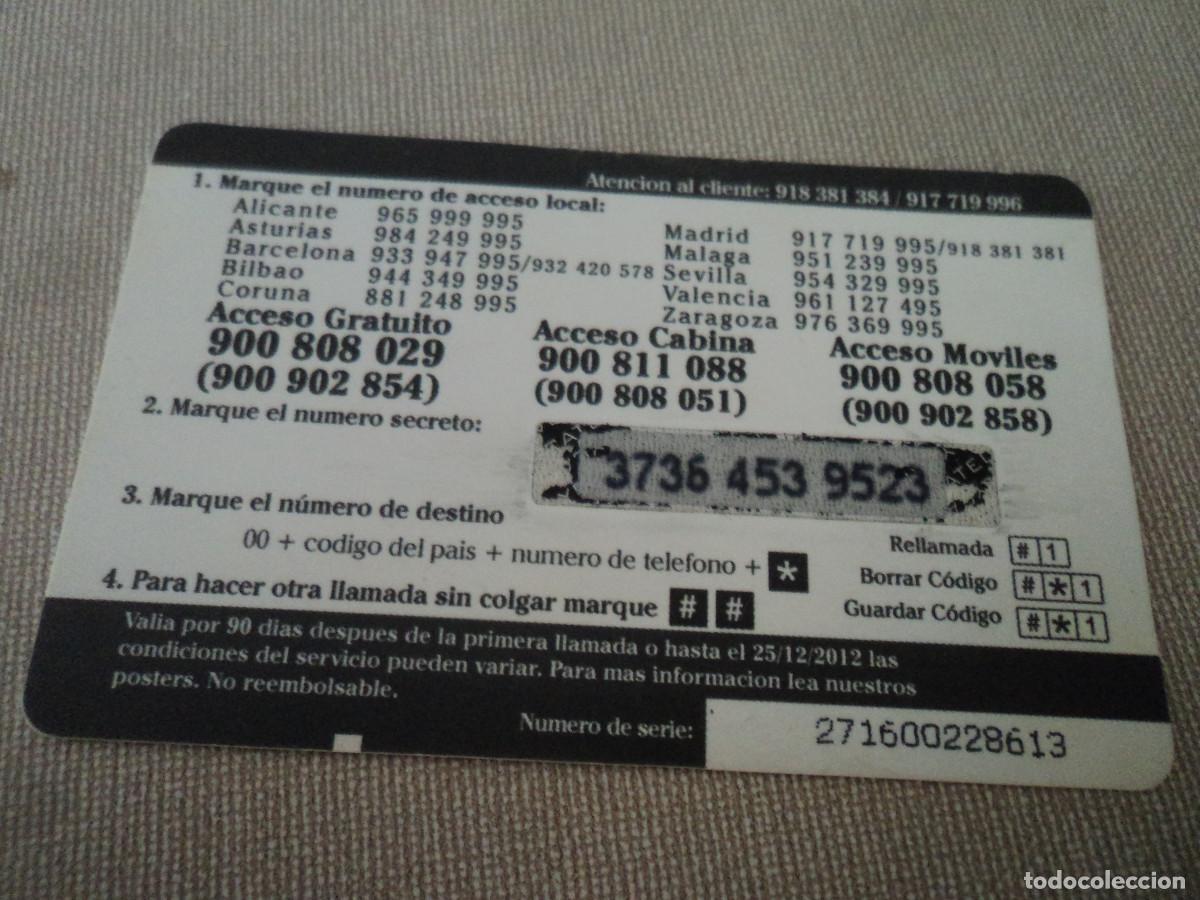 Tarjetas telef&oacute;nicas de colecci&oacute;n: TARJETA TELEFONICA, COBRA DE LYCATEL, 6 E. - Foto 2