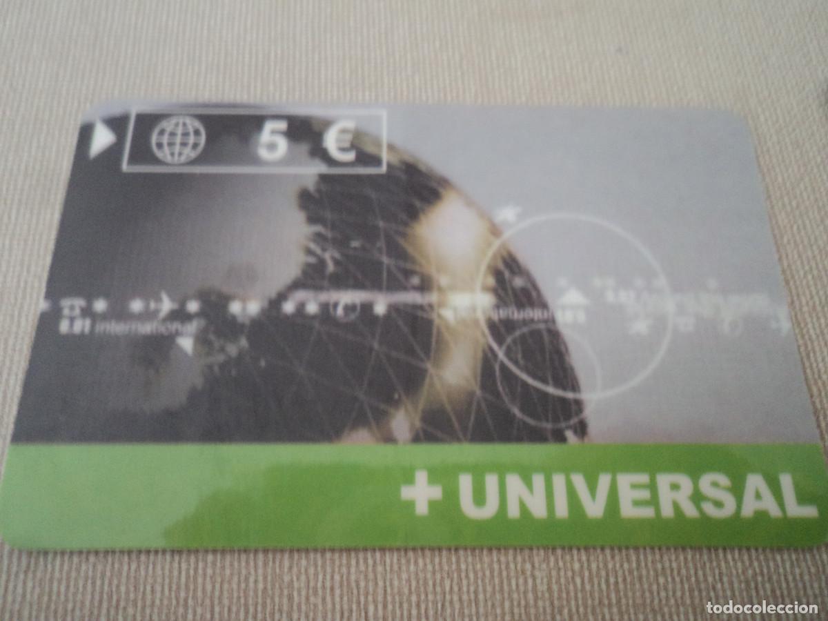 Tarjetas telef&oacute;nicas de colecci&oacute;n: TARJETA TELEFONICA, UNIVERSAL, 5 E. - Foto 1