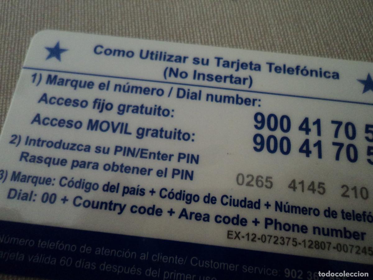 Tarjetas telef&oacute;nicas de colecci&oacute;n: TARJETA TELEFONICA, EXCLUSIVA 5 E. - Foto 2